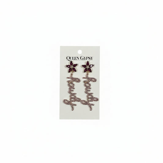 Crystal Howdy earrings