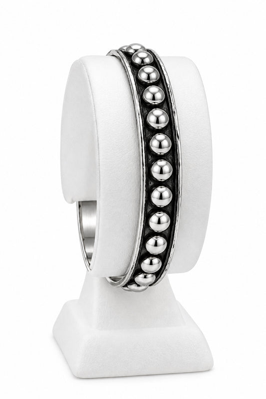 Silver Navajo pearl bracelets