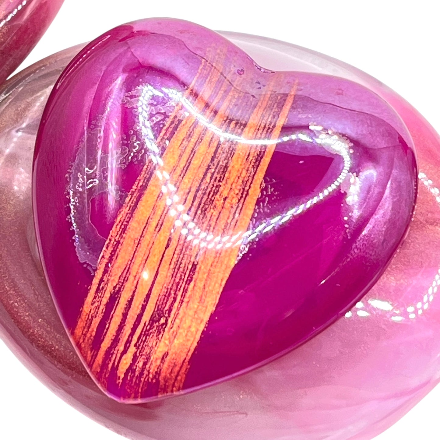 Murano glass heart necklace