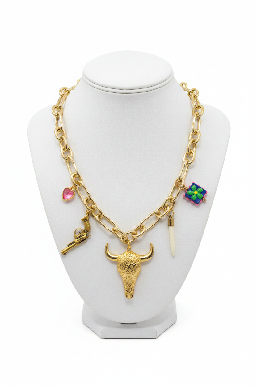Sweet and Savage Charm Necklace