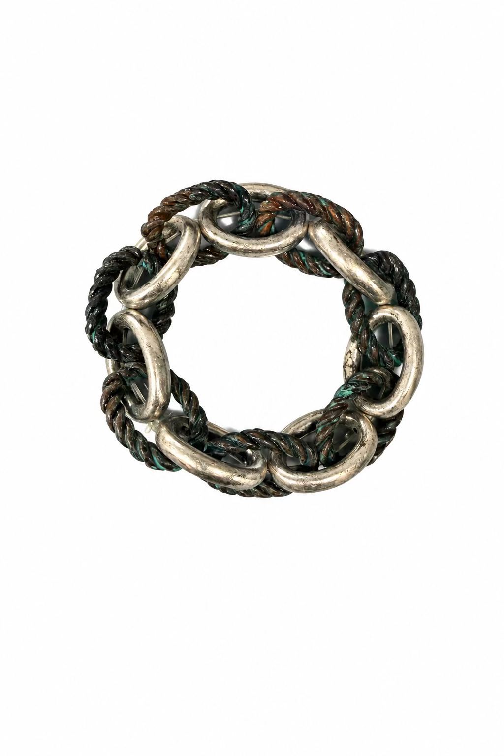 Ride and Rope Patina Stretch Bracelet