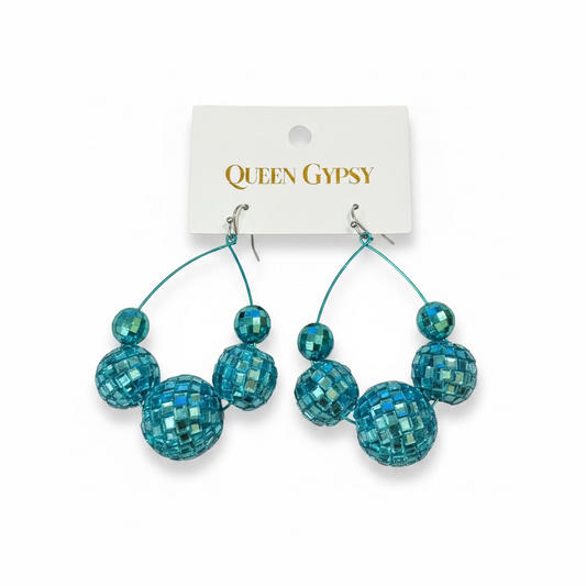 Triple Disco Hoop drop earrings
