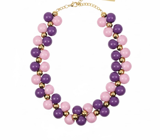 Bubblegum Cluster statement necklace-assorted colors