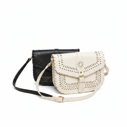 Stitched Cut Out Design Purse