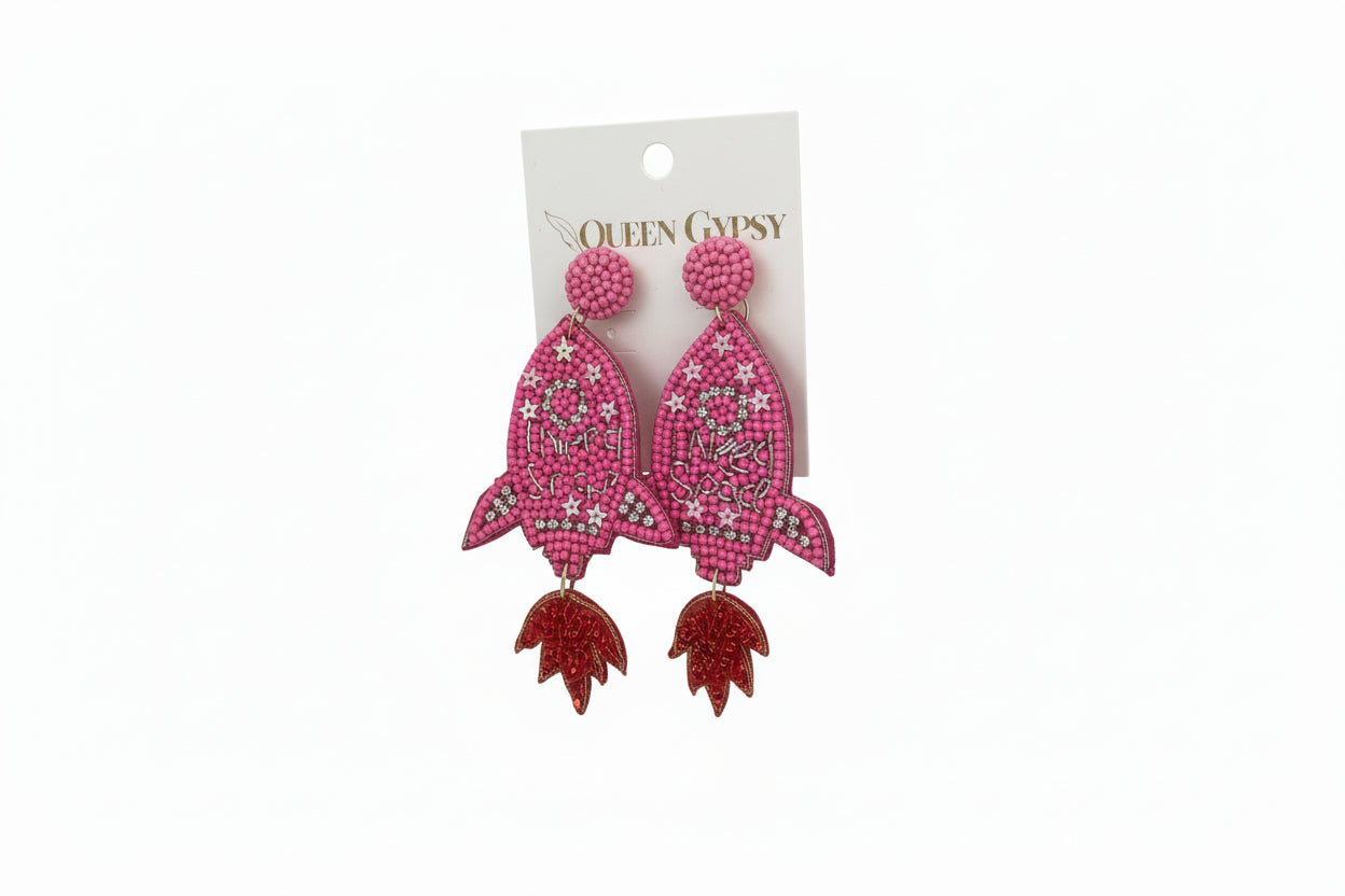 Beaded Space earring