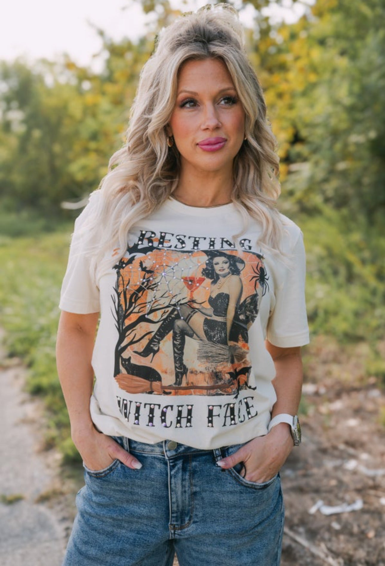 QG-Resting Witch Face T
