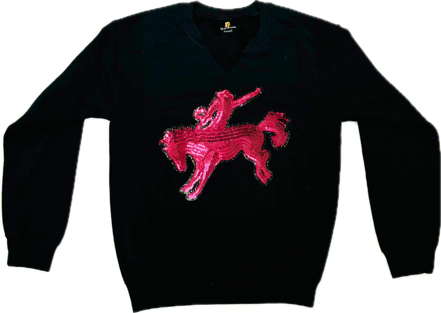 QG Bucking Bronco patch sweatshirt