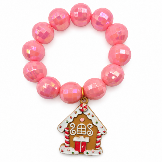 Pink Frosting Gingerbread Jingle Bracelet