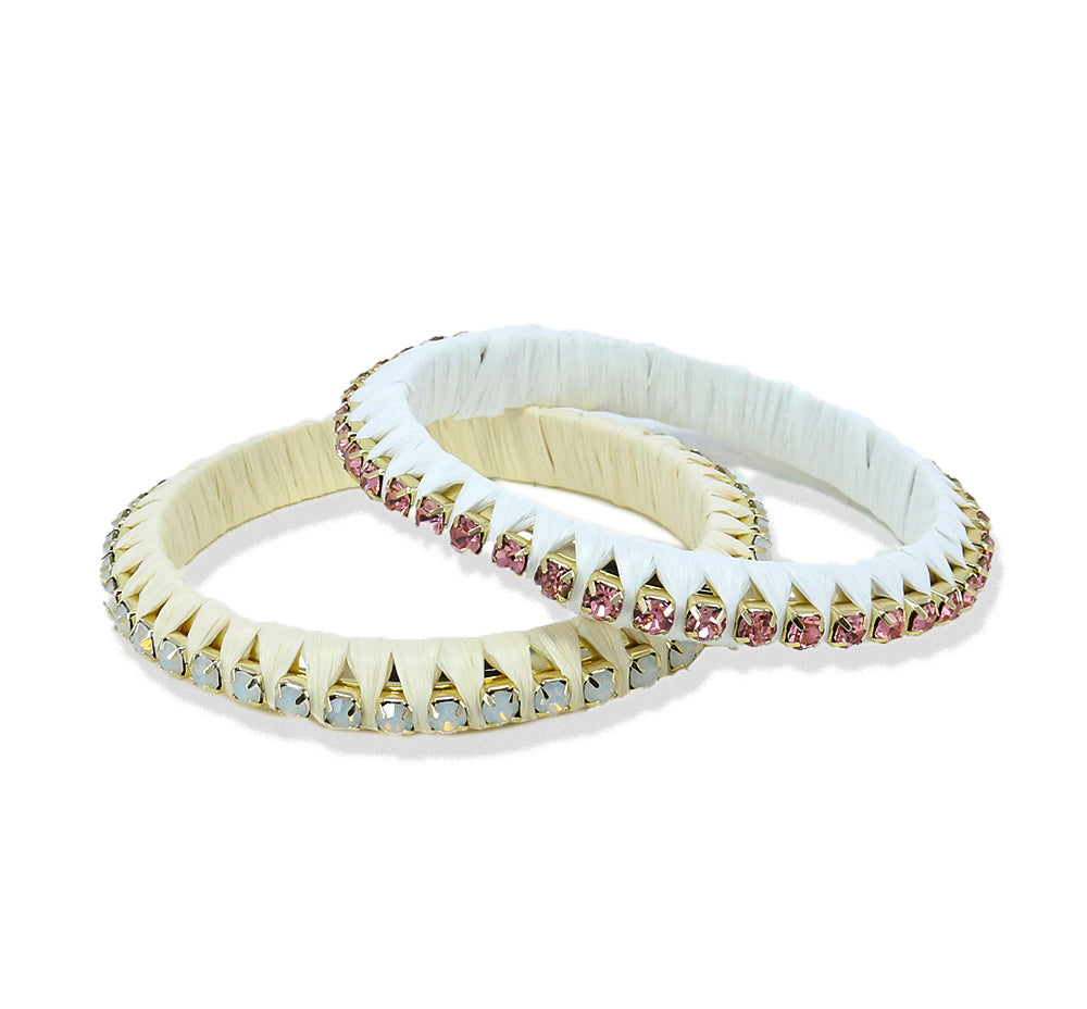 Wrap And Roll Rhinestone Bangle set