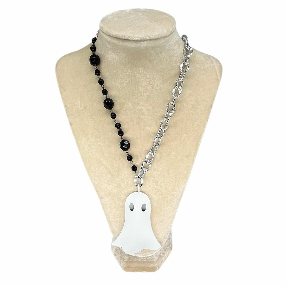 Metal Ghost Necklace W chain