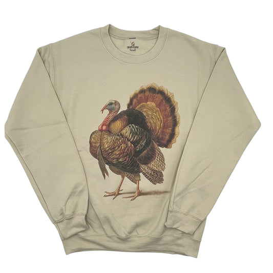 Fancy Turkey Sweatshirt on Tan
