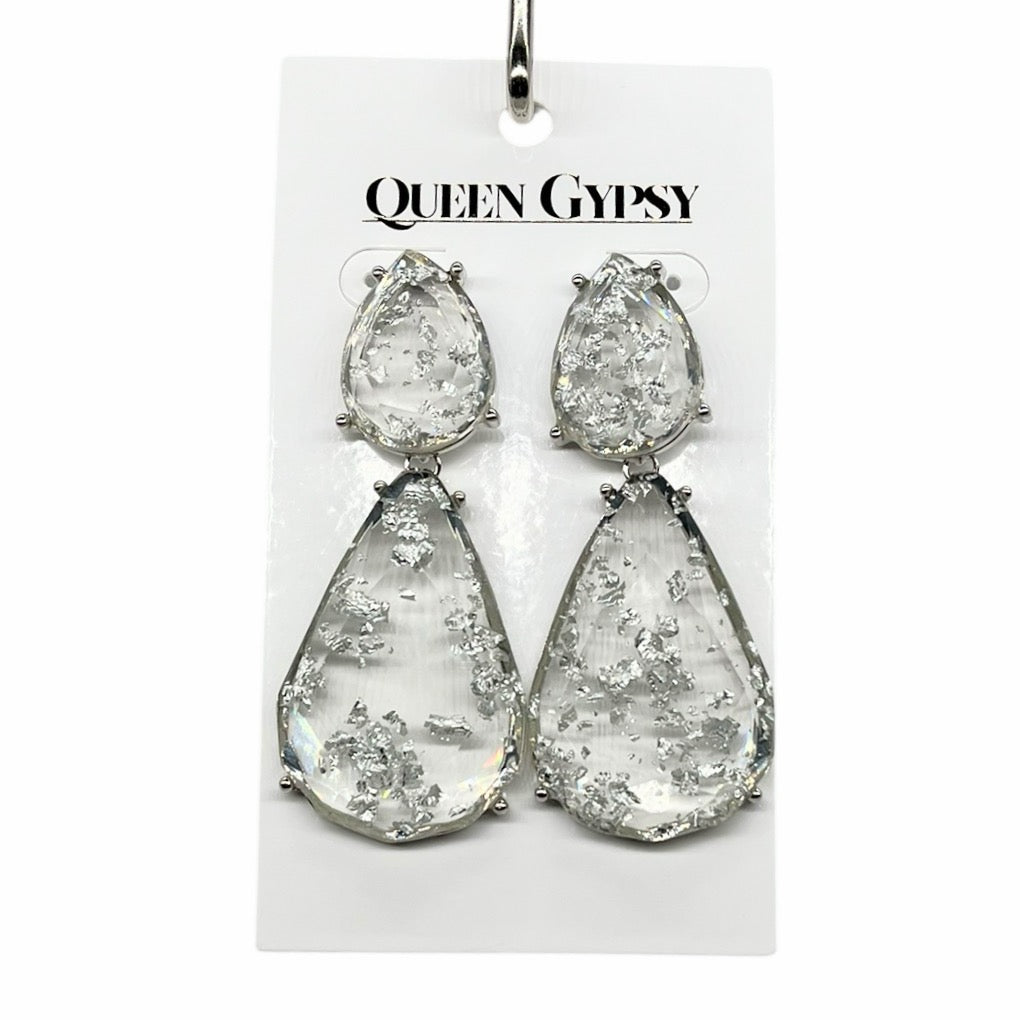 2 stone earring-assorted