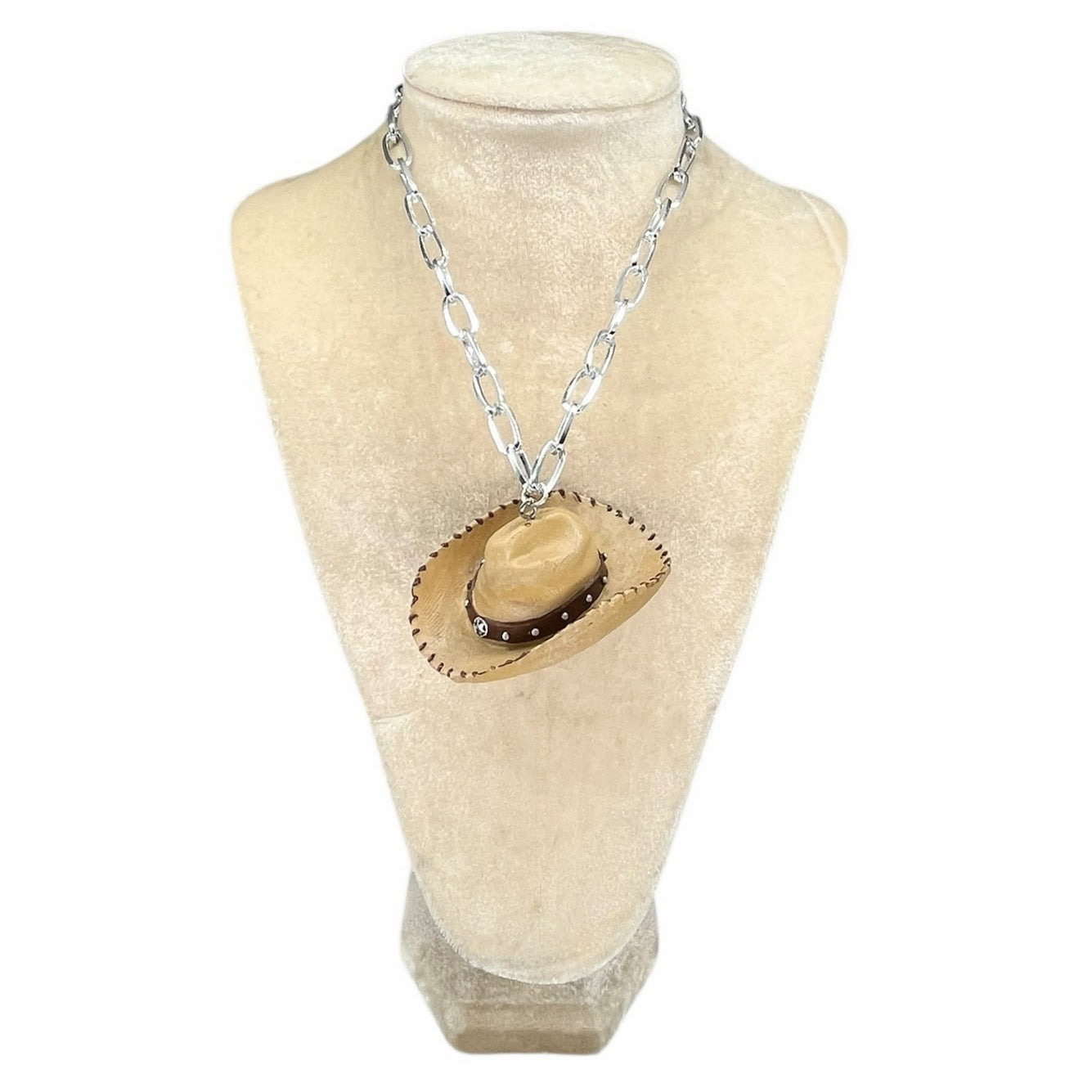Cowboy Strawhat necklace
