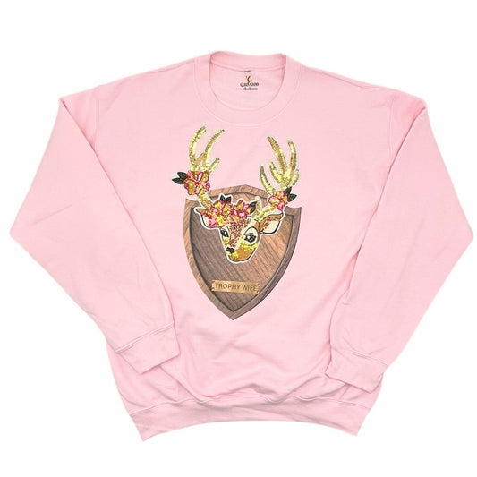 QG Trophy wife Pink Sweatshirt