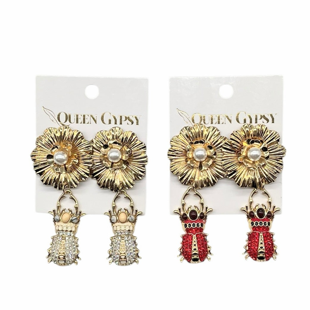 Fancy Beetle earring