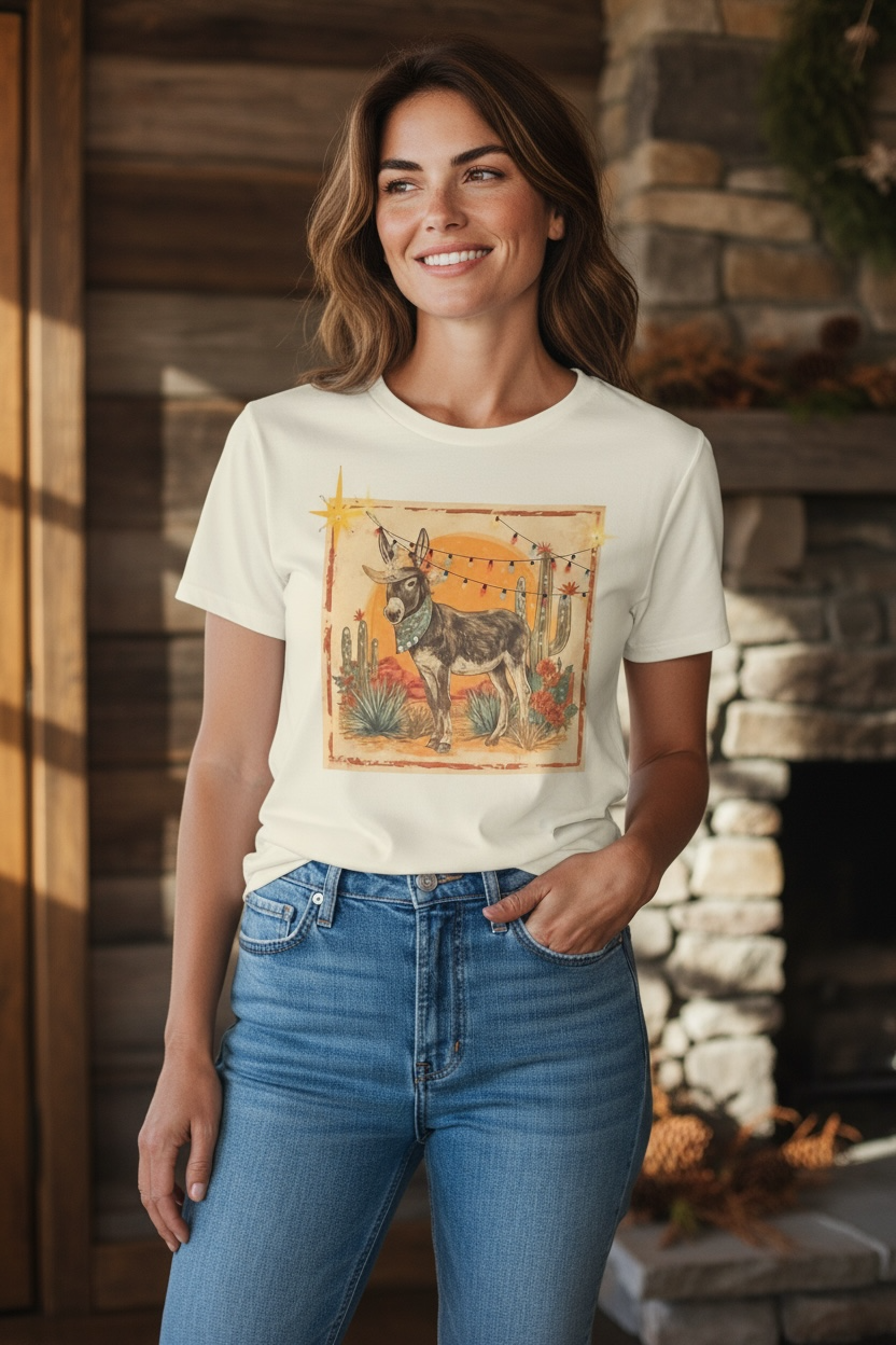QG-Christmas Donkey Tshirt