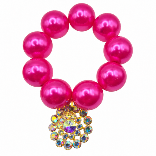 Pink Pop Medallion Bracelet