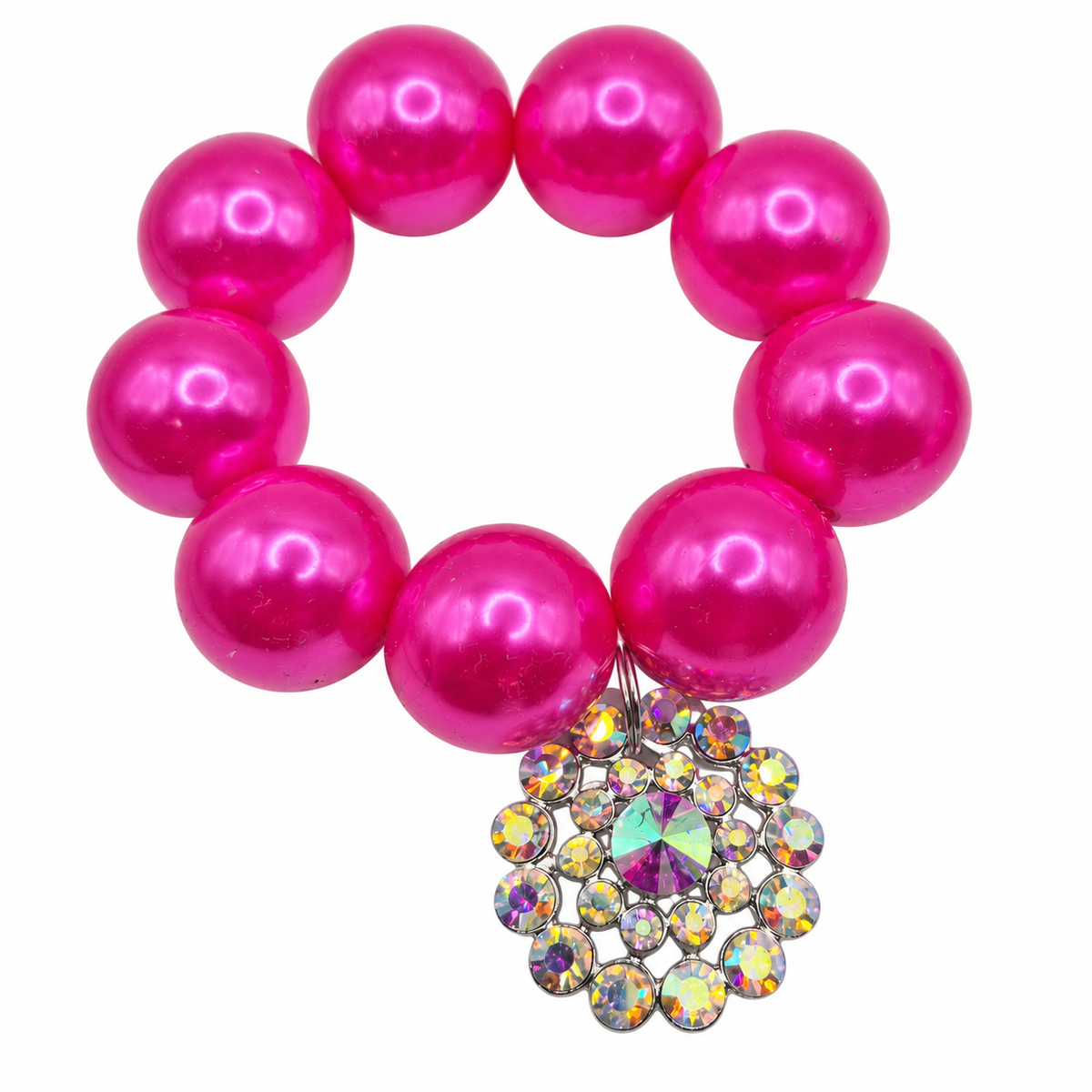 Pink Pop Medallion Bracelet