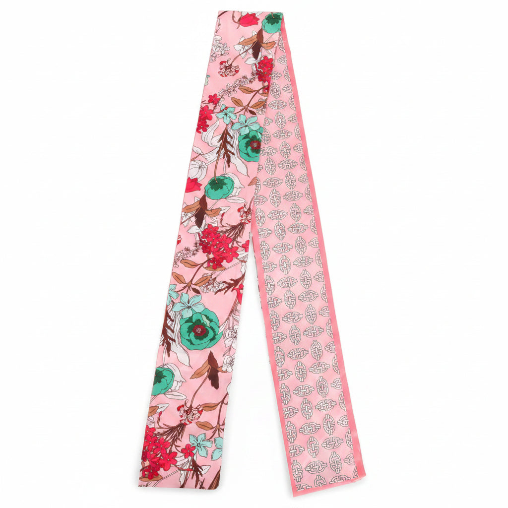 Wildflower Whimsy Pink Twilly