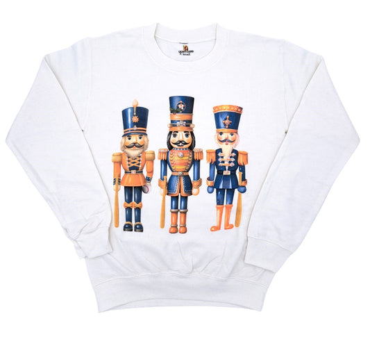 Nutcracker Astros Sweatshirt on white w/Crystals