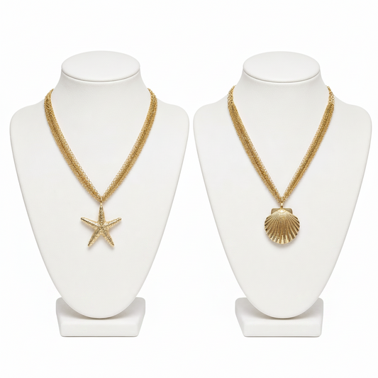 Golden Beach Life Vibes Necklace Assorted