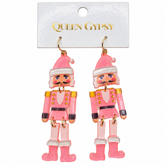 Santa Nutcracker Earrings