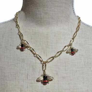 Bee Charm Necklace