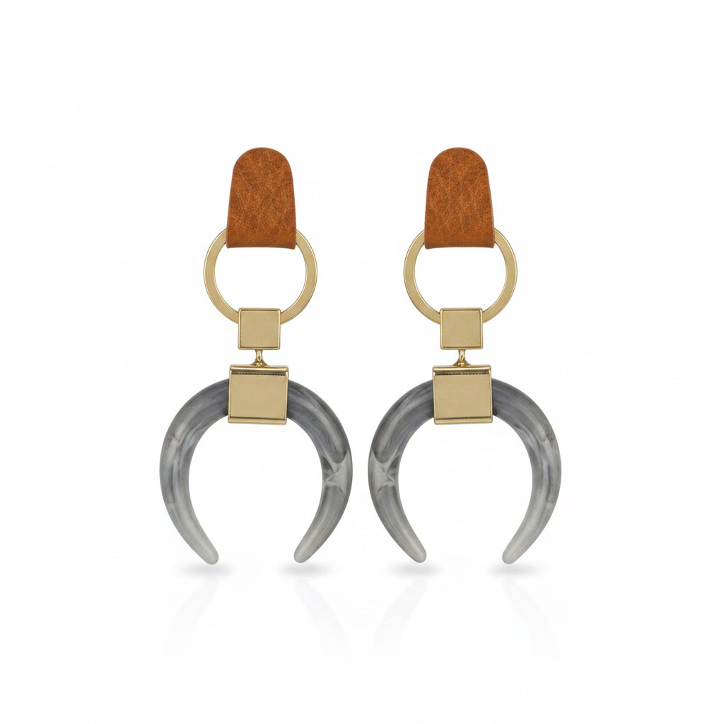 Crescent Drop Earrings