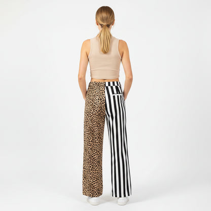 Wild Side Leopard & Stripe Flares