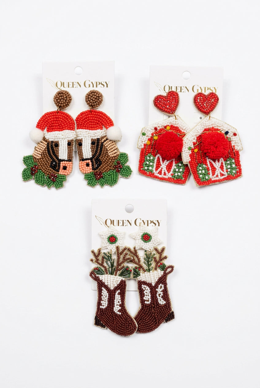 Christmas on the Ranch Earrings