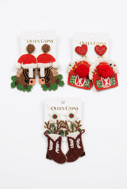 Christmas on the Ranch Earrings