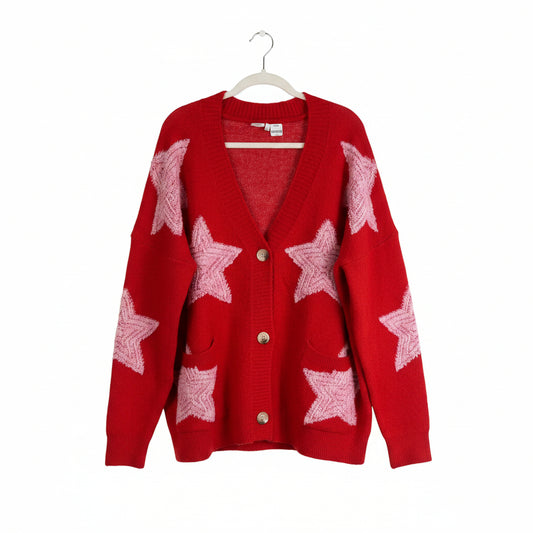 Oversized Star Cardigan