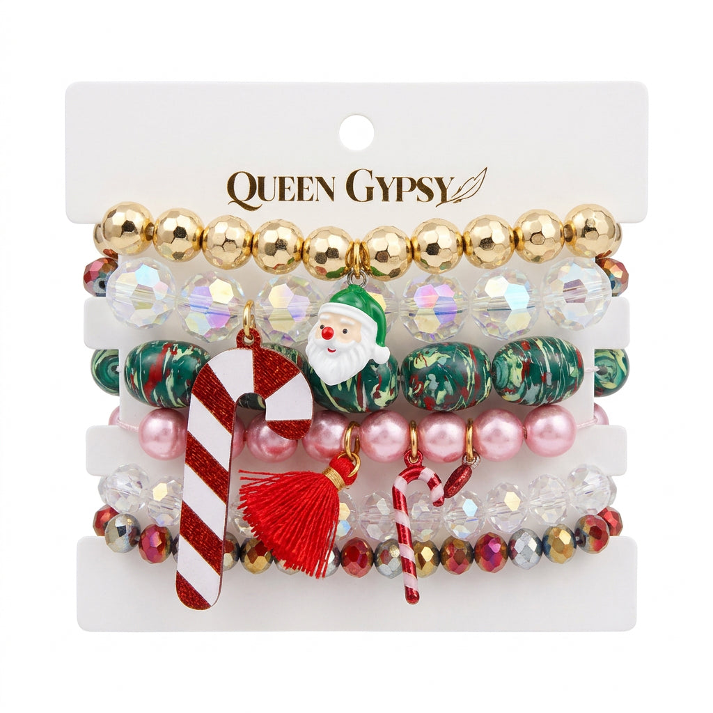 Holly Jolly Glam Bracelet Stack