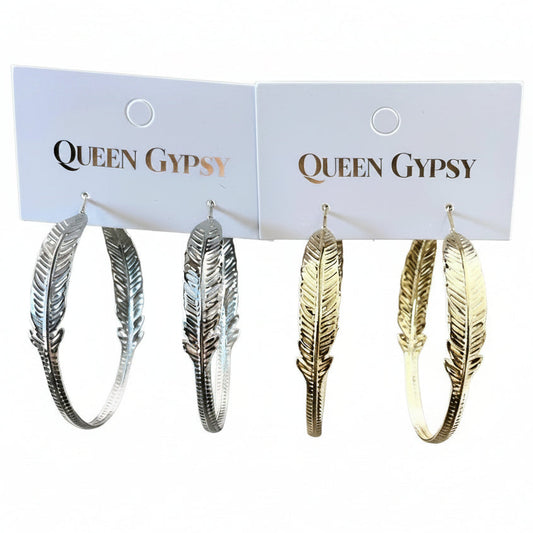 Feather Drift Hoops
