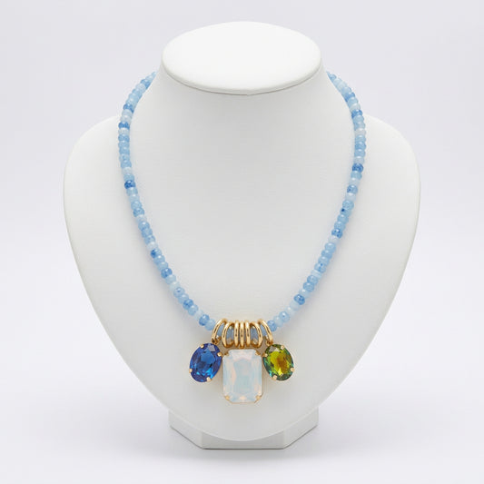 Opal Skies Charm Necklace