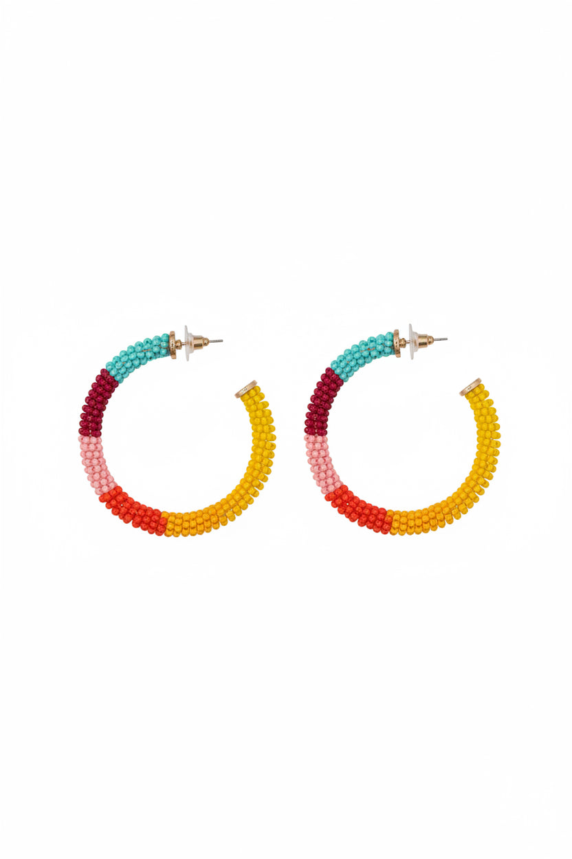 Summer Sorbet Hoop Earrings