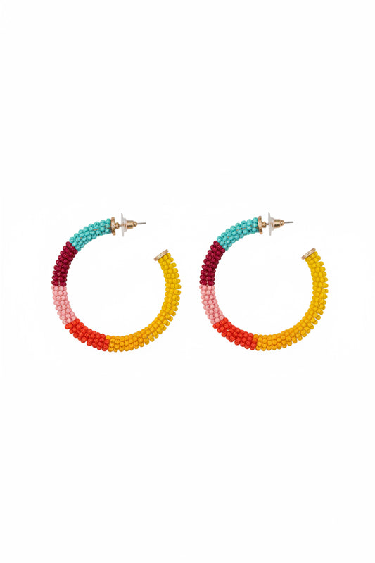 Summer Sorbet Hoop Earrings