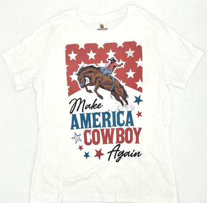 Make America Cowboy T-Shirt on White
