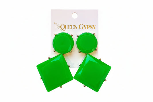 Acrylic Bold Shape Earrings
