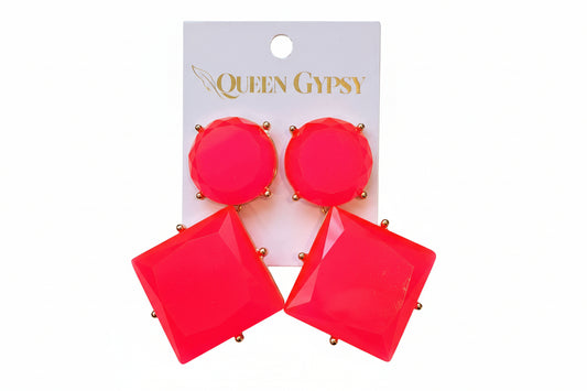 Acrylic Bold Shape Earrings