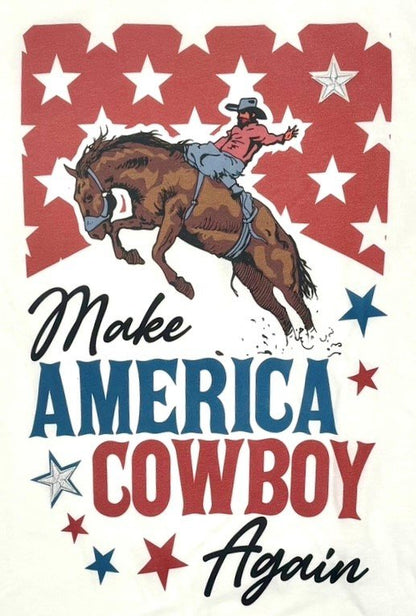 Make America Cowboy T-Shirt on White