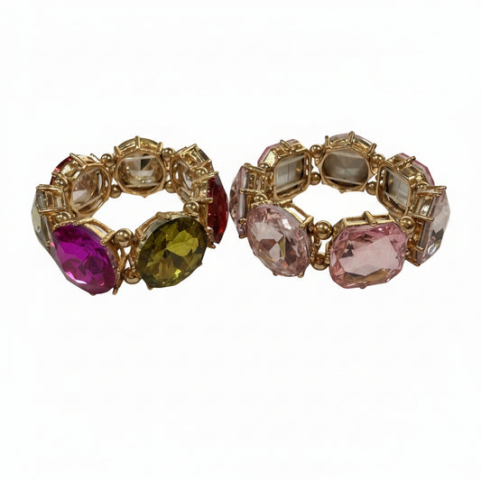 Statement Gem Stretch Bracelet