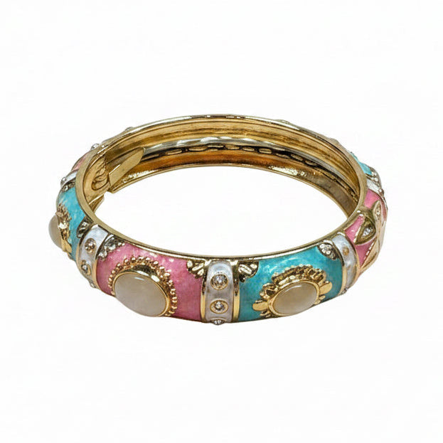 Mesa Moon Enamel Hinged Bangle