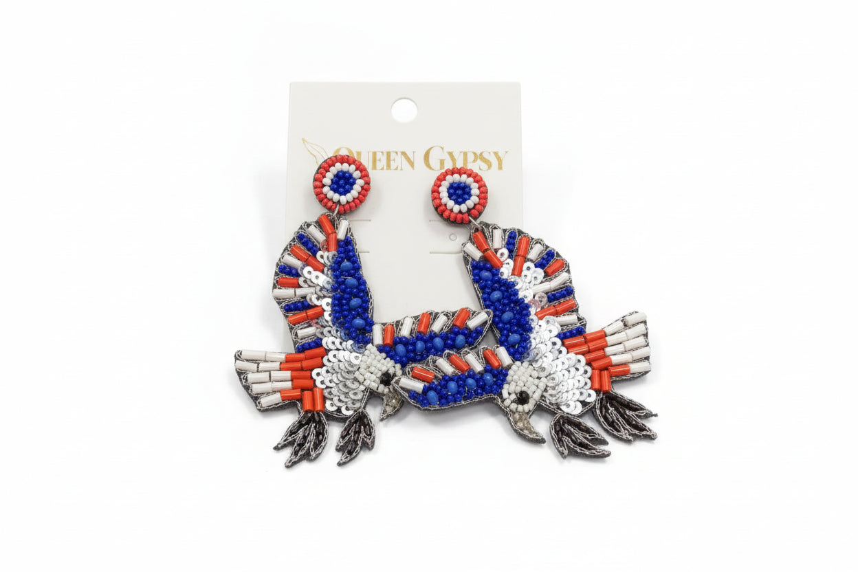 USA Beaded Earrings