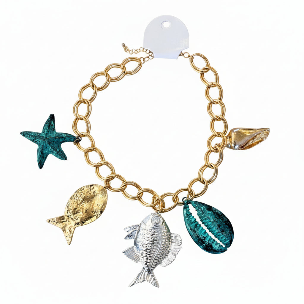 Ocean Treasure Charm Necklace
