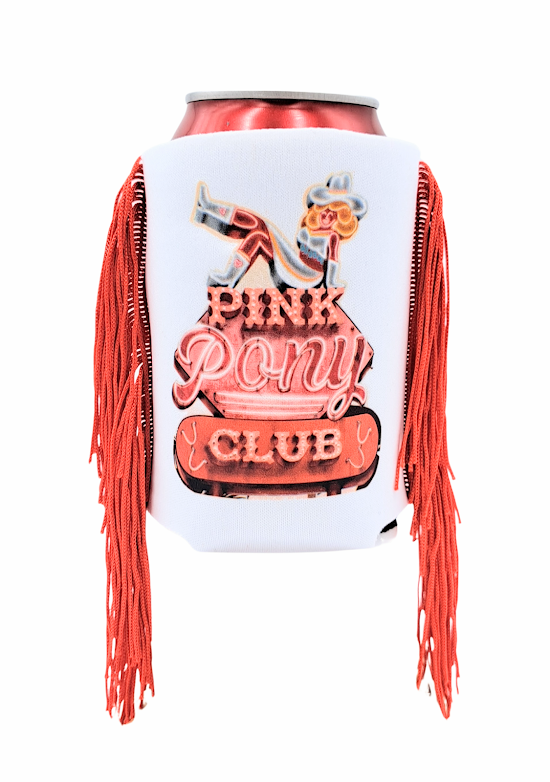 QG-Pink Pony Koozie