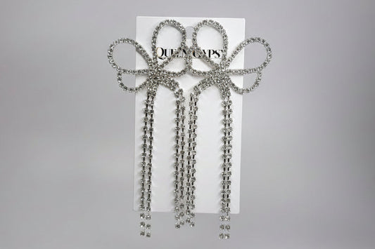 Rhinestone Bow earrings