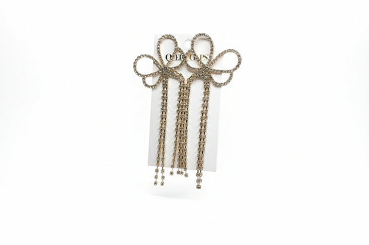 Rhinestone Bow earrings