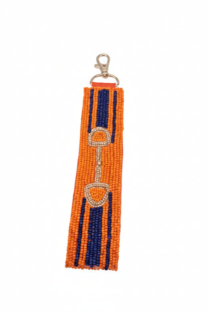 Horsebit Beaded Keychain