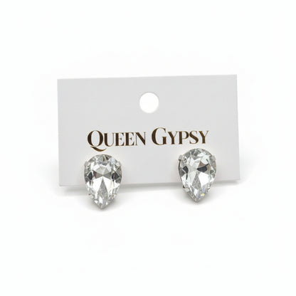 Tear Drop Crystal Earrings